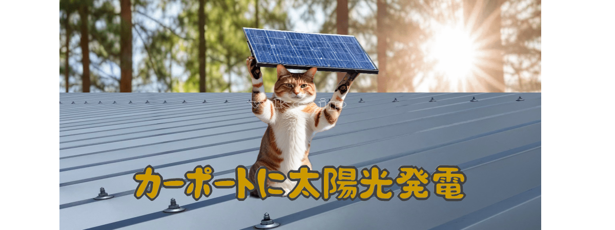 カーポートに太陽光　②