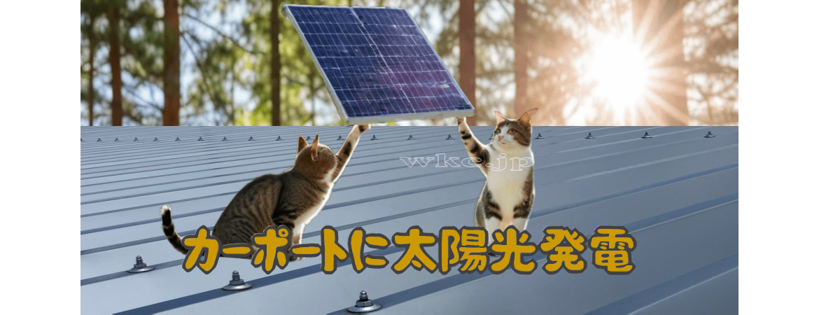 カーポートに太陽光　①