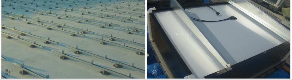 屋上屋根 太陽光発電施工手順5-6